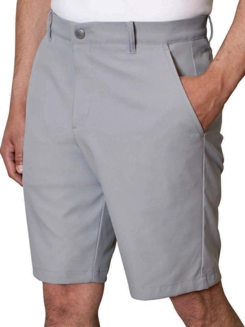 NEW Kirkland Signature Men's Performance 8.5" Short NWT 38 Gray Stretch UPF50+